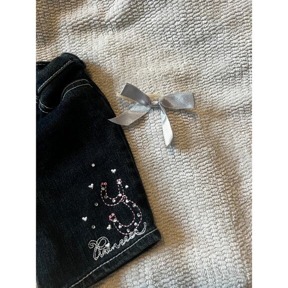 Build A Bear Workshop Fashion Princess Embellished Denim Jeans Blue - Picture 9 of 9